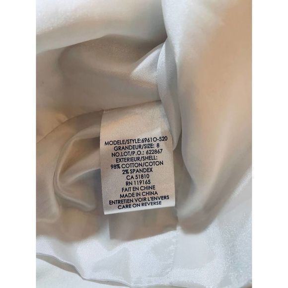 Tribal Extensible‎ Stretch Ivory Jacket Puff Sleeve Small - Picture 6 of 6